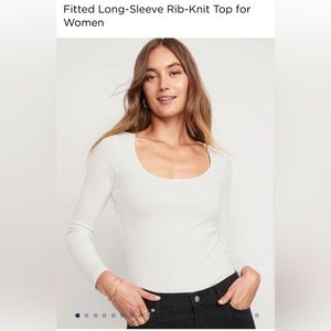 Old Navy Long Sleeve Ribbed Top - Size Large